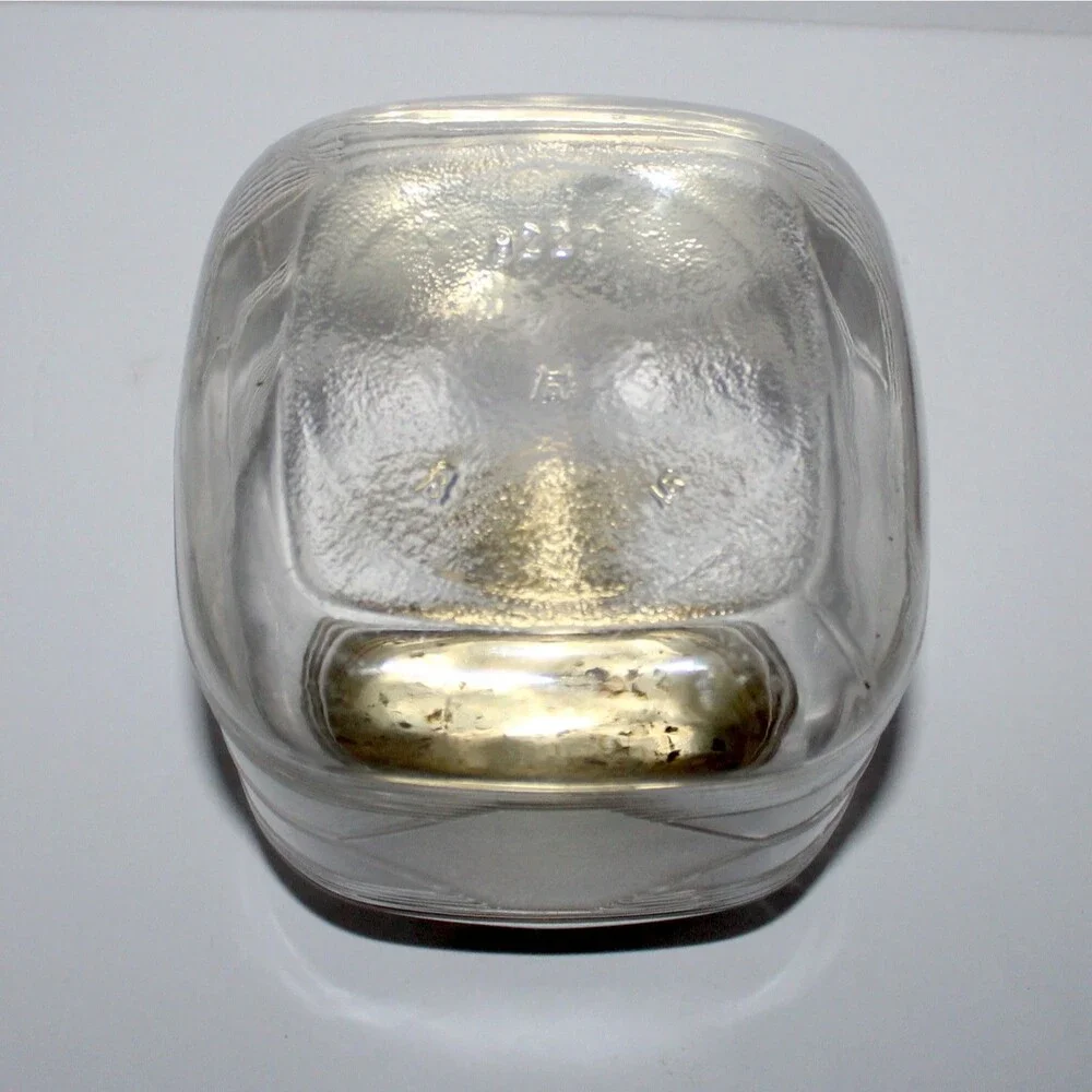 Hazel Atlas 8223 Coffee Glass Jar Diamond Panels 1 Gallon vintage canister 8.25